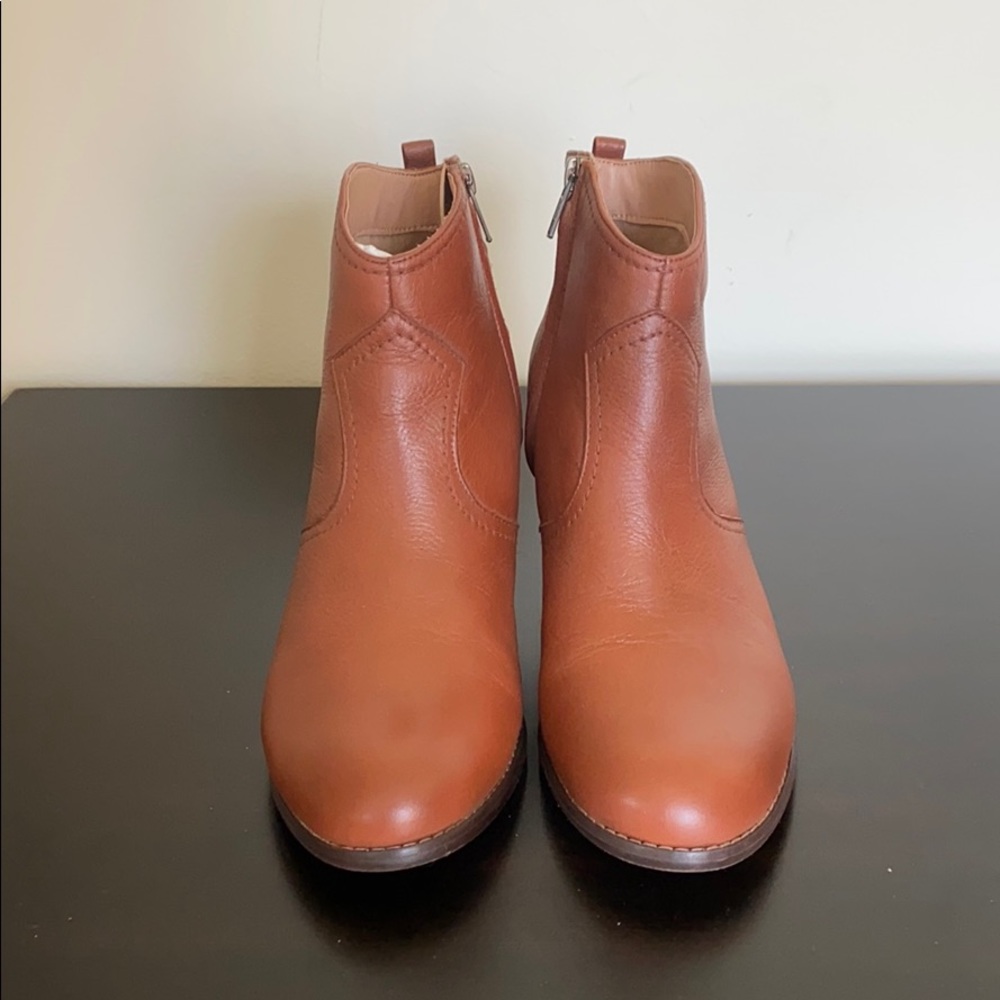 Lands End Harris Leather Ankle Boots